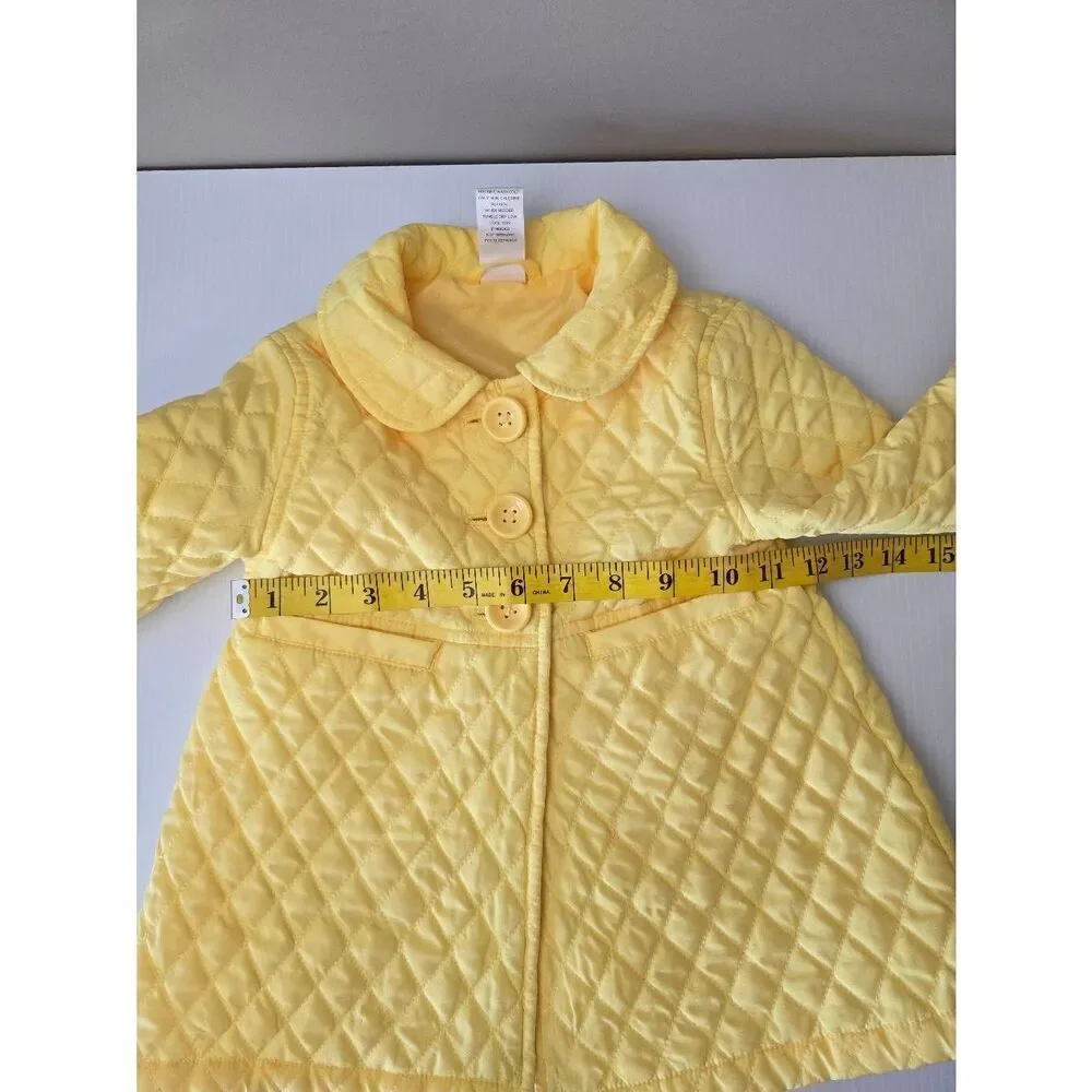 Gymboree Puffer Coat Bright Yellow Sz 3